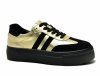 Półbuty sneakersy 41 skóra FILIPPO 6841 złote czarne skórzane 