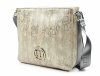 TOREBKA listonoszka MONNARI BAG 0240 srebrna szara wąż