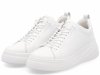 Półbuty sneakersy 39 RIEKER W2301 białe skóra damskie skórzane