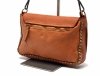 TOREBKA listonoszka MIKO skóra camel vintage brąz skórzana ćwieki damska