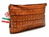TOREBKA listonoszka MIKO skóra camel vintage damska ćwieki