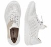Półbuty sneakersy 37 RIEKER L3254 białe złote damskie żurowane