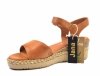Sandały 37 JANA 28365 sandałki camel na koturnie