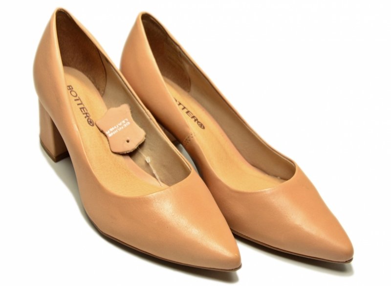 Czółenka beżowe 37 skórzane BOTTERO 354901 skóra beż damskie
