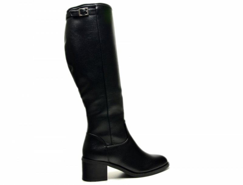 Kozaki 36 VINCEZA 58589 czarne damskie na obcasie