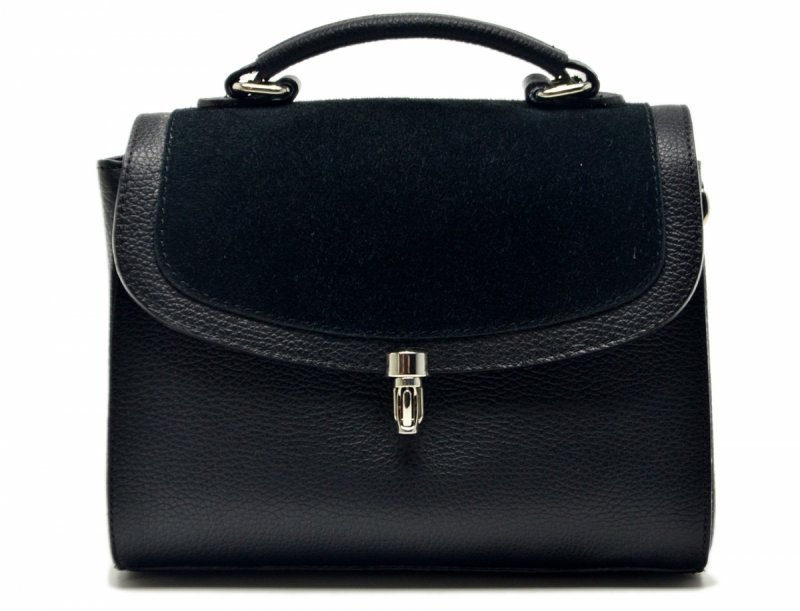 TOREBKA skóra MIKO skórzana czarna mała
