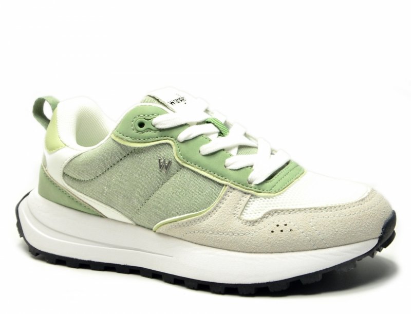 Sneakersy WRANGLER BONNIE 37 półbuty sportowe damskie białe zielone