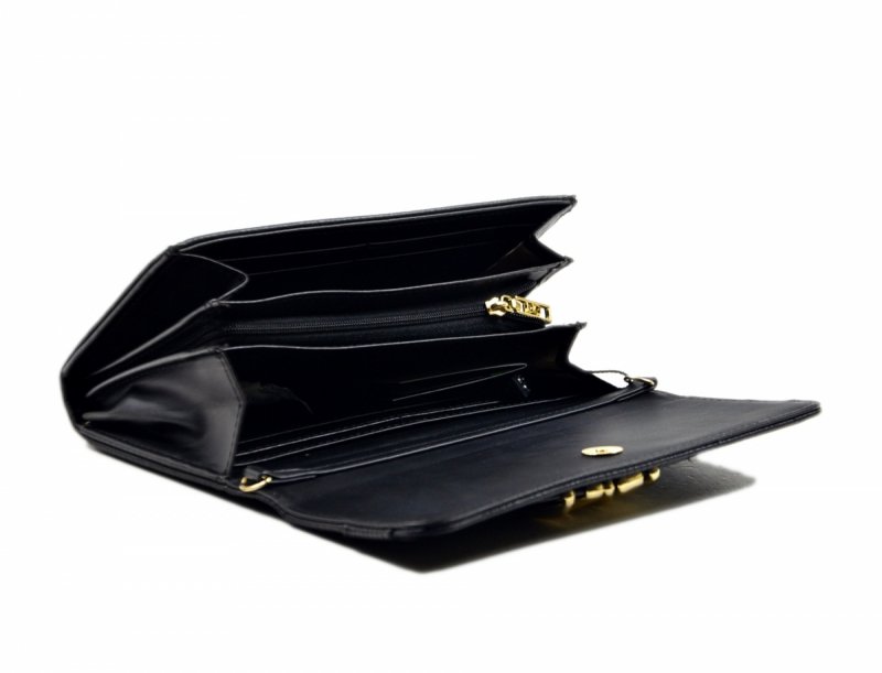 TOREBKA wizytowa portfel NOBO N0100 damska czarna