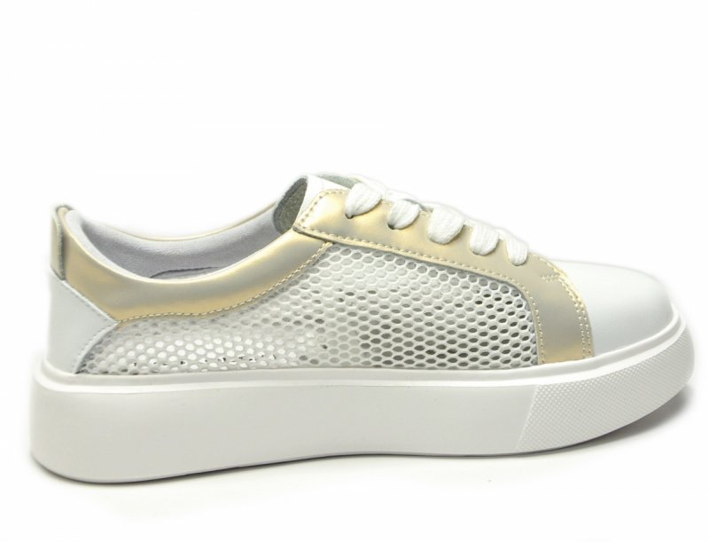Półbuty sneakersy skóra 37 białe SOKOLSKI 210 skórzane