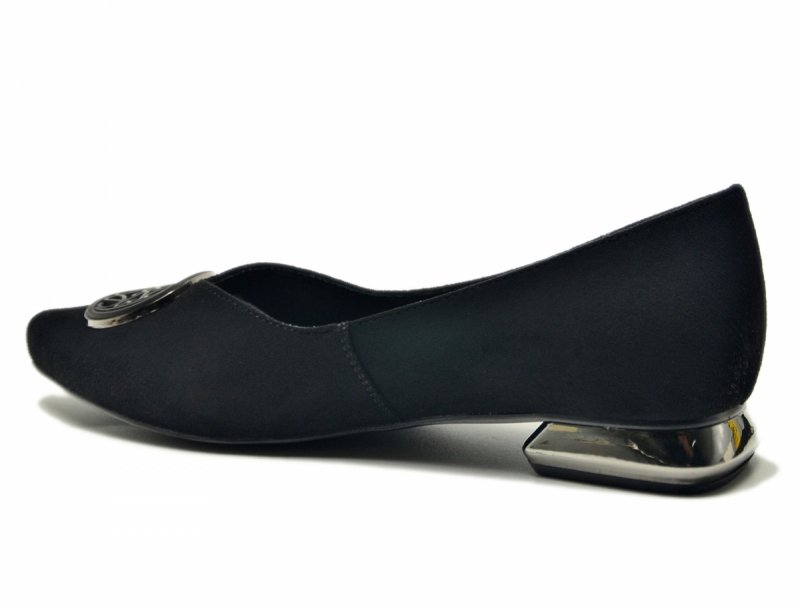 Baleriny półbuty 36 czarne zamsz POTOCKI 26-12808