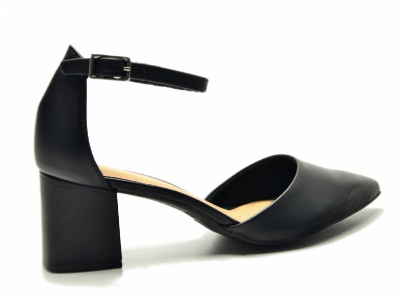 Czółenka 40 skórzane BOTTERO 354902 skóra czarne na pasek