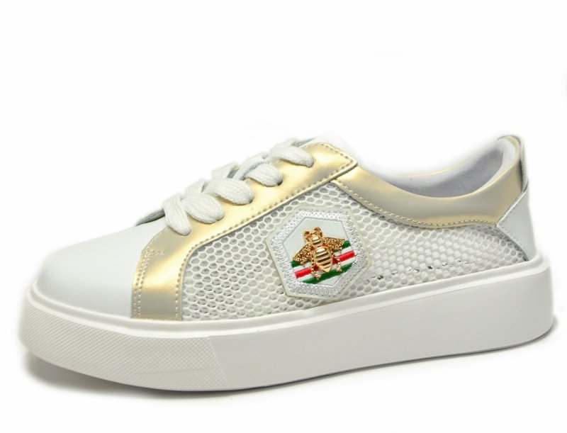 Półbuty sneakersy skóra 37 białe SOKOLSKI 210 skórzane