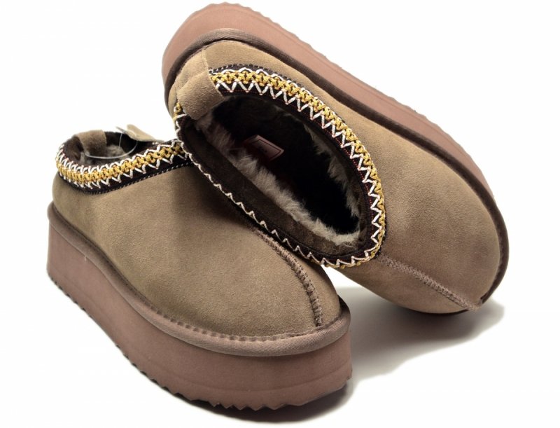 Śniegowce 40 VINCEZA 97960 skóra zamsz brązowe taupe