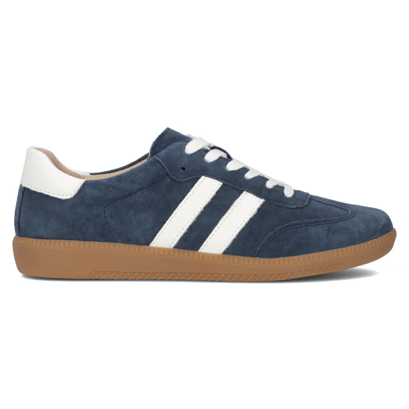 Półbuty sneakersy 36 skóra FILIPPO 6741 granatowe skórzane zamsz
