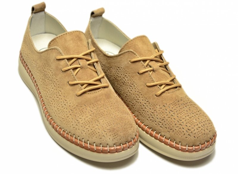 Półbuty beżowe 36 skóra FILIPPO 7674 skórzane beż 