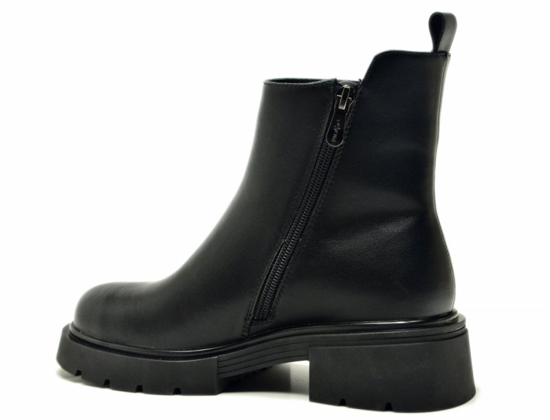 Botki 41 skóra FILIPPO 7185 czarne skórzane damskie 