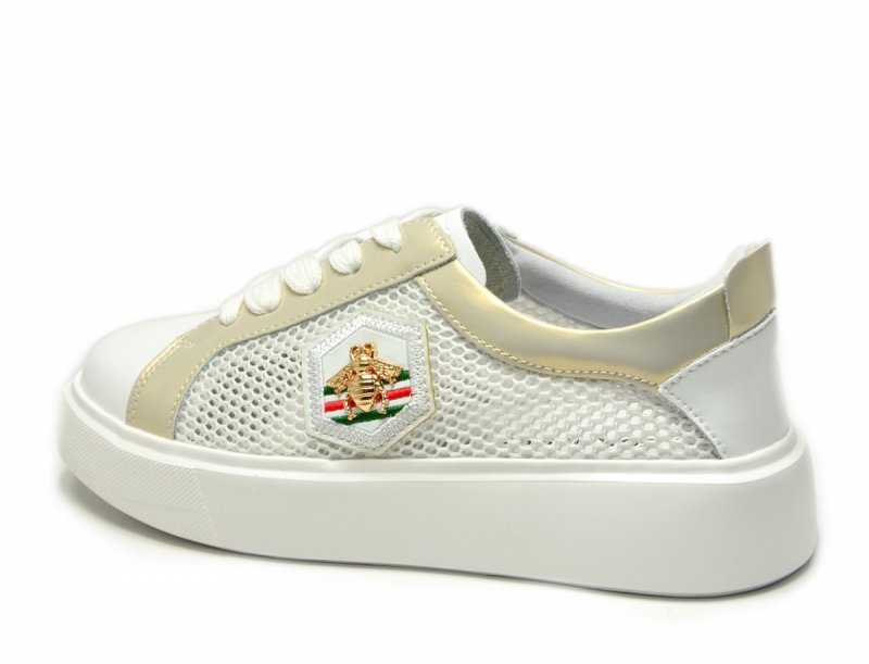 Półbuty sneakersy skóra 38 białe SOKOLSKI 210 skórzane
