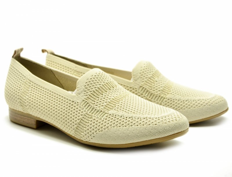 Półbuty mokasyny baleriny 41 JANA 24266 beżowe beż 