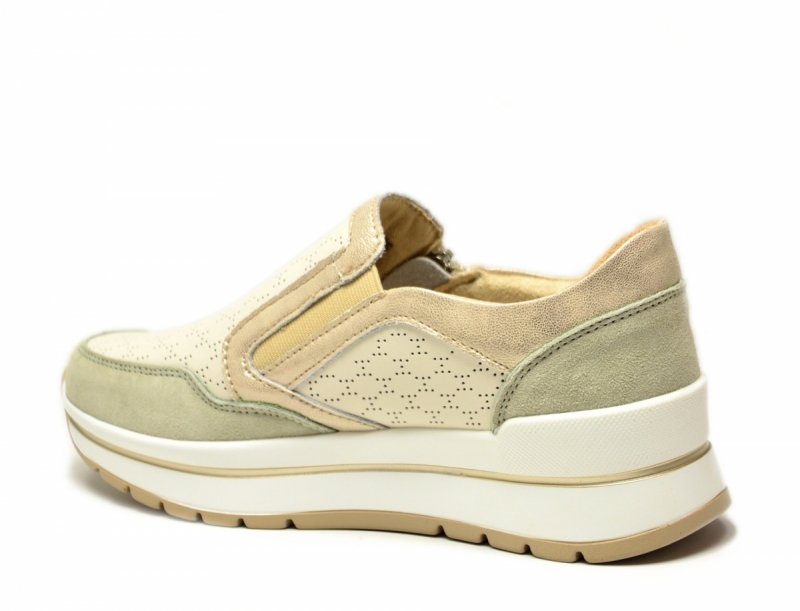 Półbuty sneakersy 39 skóra FILIPPO 6777 beżowe skórzane beż