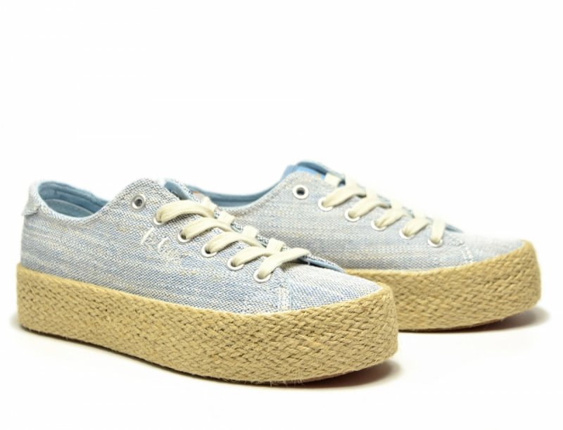 Półbuty espadryle 38 trampki LEE COOPER błękitne 3283 niebieskie