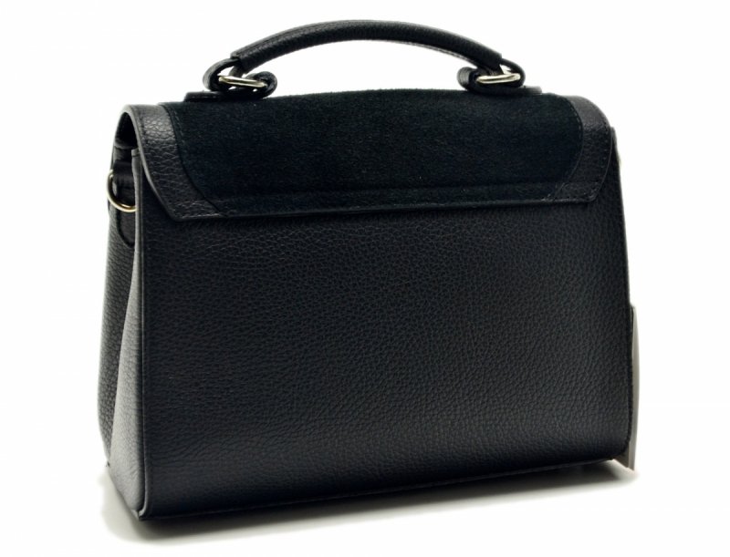 TOREBKA skóra MIKO skórzana czarna mała