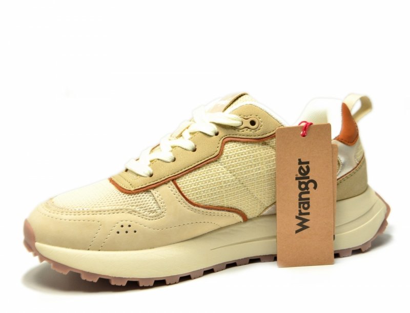 Sneakersy WRANGLER BONNIE 41 półbuty sportowe damskie beżowe camel