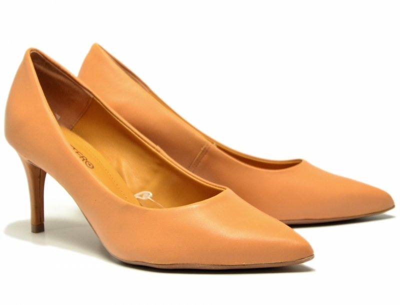 Czółenka 38 szpilki BOTTERO skóra 353721 natural skórzane  camel beż