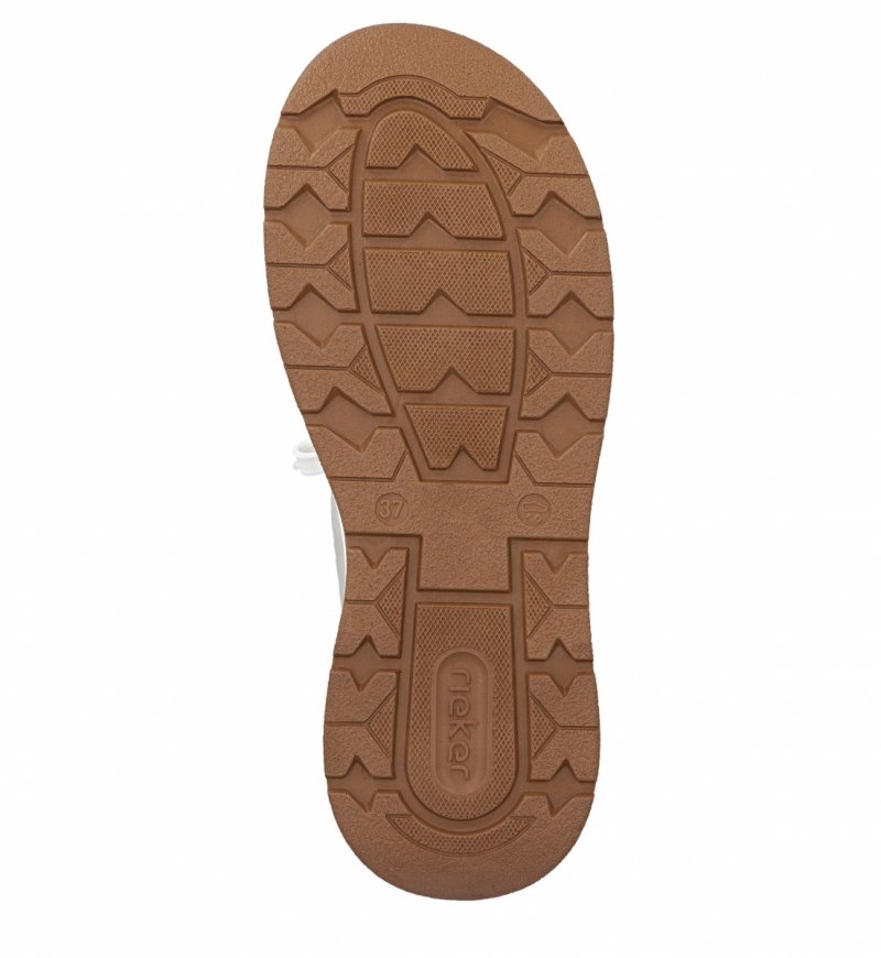 Sneakersy 41 RIEKER 44562 beżowe damskie półbuty beż