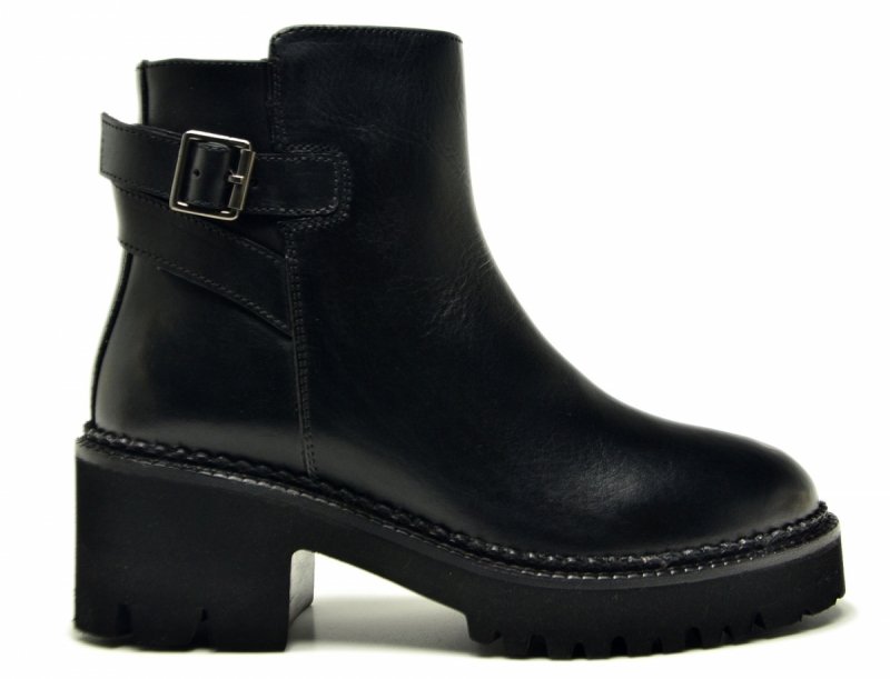 Botki 36 skóra czarne skórzane 865 damskie JORGE OLIVEIRA