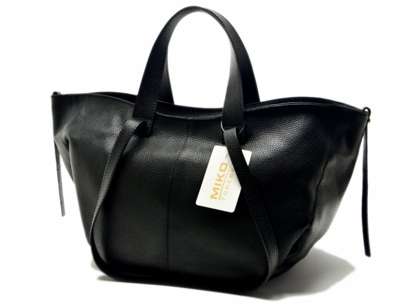 TOREBKA skórzana Miko czarna skóra 