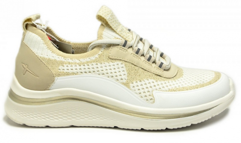 Sneakersy 36 TAMARIS 83727 półbuty białe beżowe