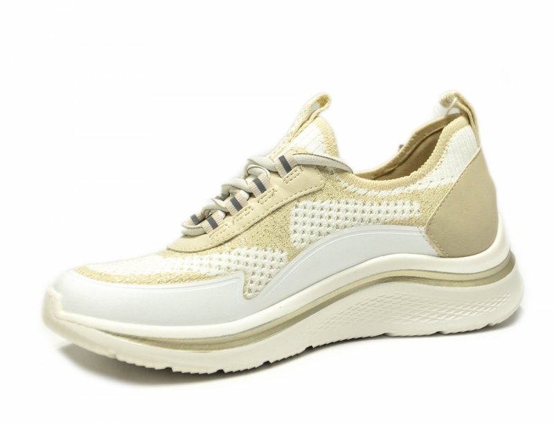 Sneakersy 39 TAMARIS 83727 półbuty białe beżowe