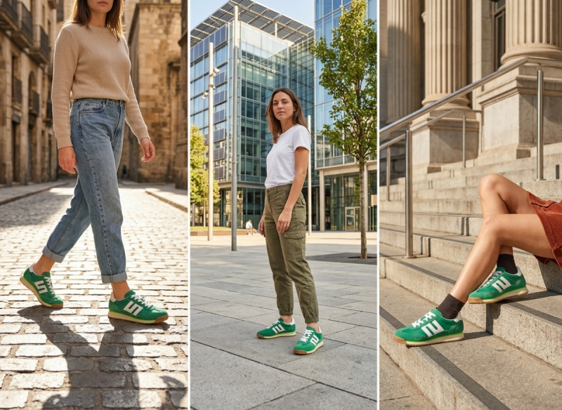 Sneakersy zielone 40 skóra FILIPPO 7686 skórzane półbuty