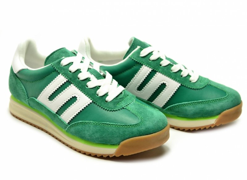 Sneakersy zielone 38 skóra FILIPPO 7686 skórzane półbuty