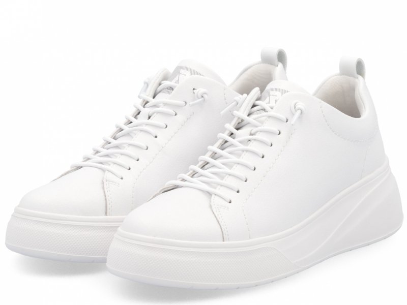 Półbuty sneakersy 39 RIEKER W2301 białe skóra damskie skórzane