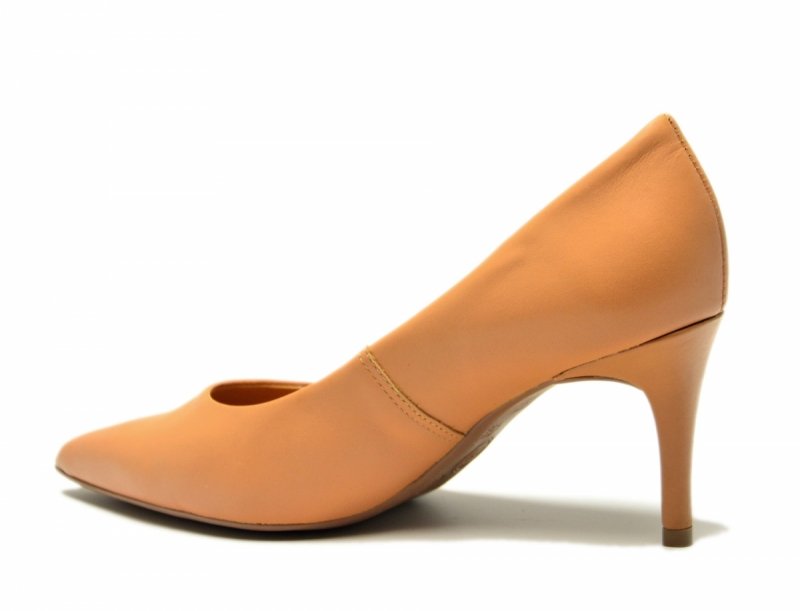 Czółenka 39 szpilki BOTTERO skóra 353721 natural skórzane  camel beż