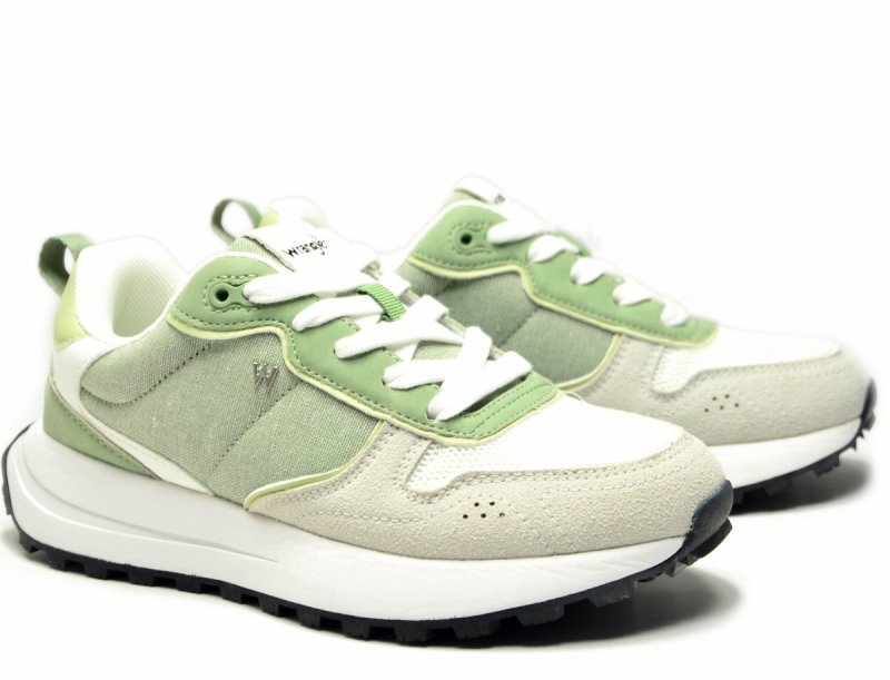 Sneakersy WRANGLER BONNIE 36 półbuty sportowe damskie białe zielone