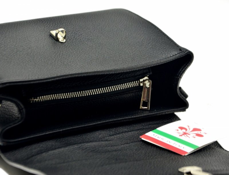 TOREBKA skóra MIKO skórzana czarna mała