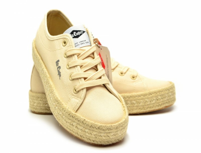 Półbuty espadryle 36 trampki LEE COOPER beżowe 3215 beż