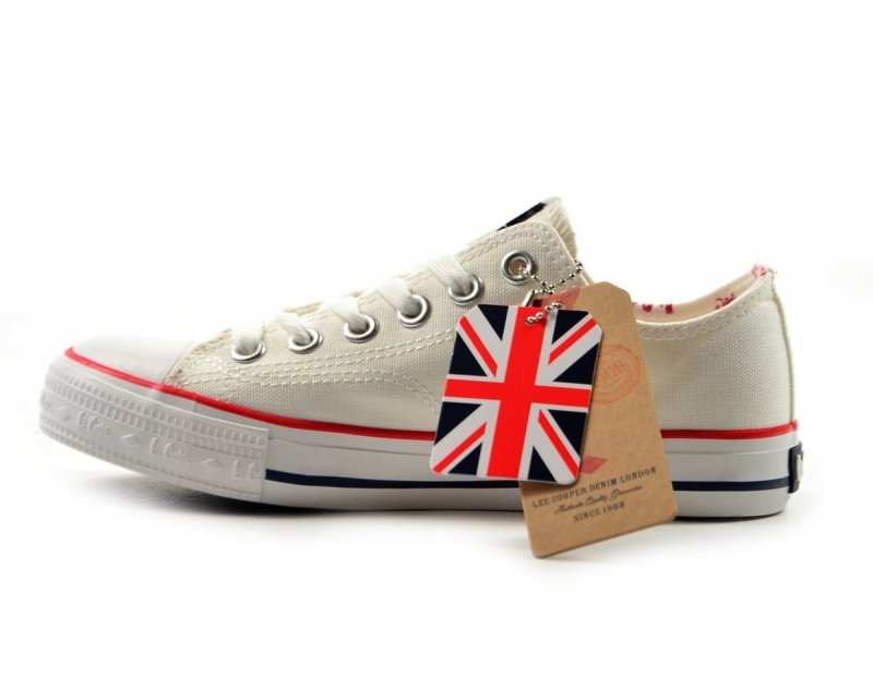 Półbuty 40 trampki LEE COOPER białe 0875