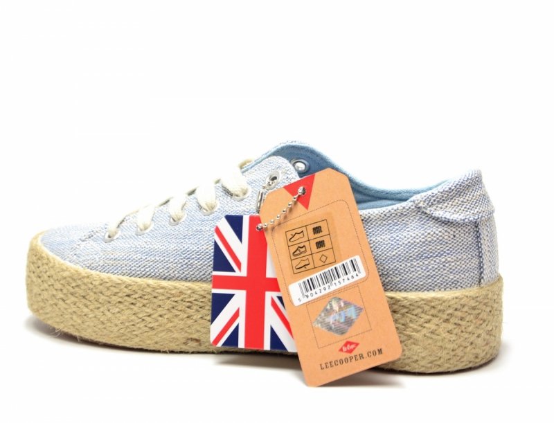 Półbuty espadryle 38 trampki LEE COOPER błękitne 3283 niebieskie