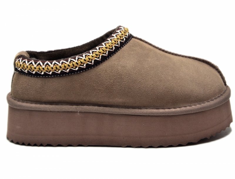 Śniegowce 38 VINCEZA 97960 skóra zamsz brązowe taupe