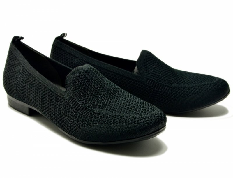 Półbuty mokasyny baleriny 41 JANA 24266 czarne