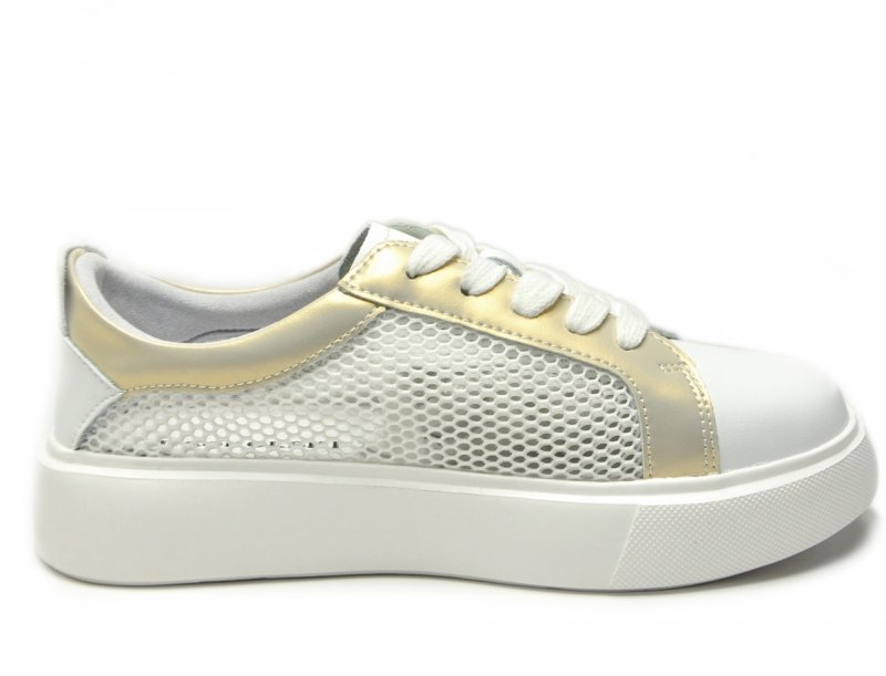 Półbuty sneakersy skóra 37 białe SOKOLSKI 210 skórzane
