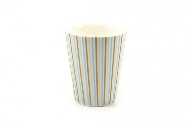 Kubek ceramiczny FLORENTYNA 340 ml paski na prezent