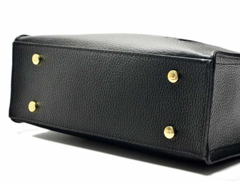 TOREBKA skóra czarna LAURA BIAGGI skórzana mała