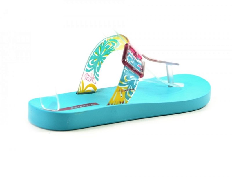 Klapki 35/36 IPANEMA 26721 japonki turkusowe kolorowe