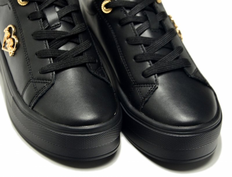 Półbuty sneakersy 37 skóra FILIPPO 3533 czarne skórzane 