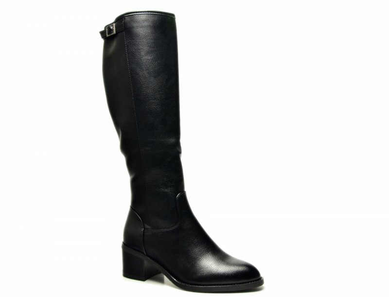 Kozaki 36 VINCEZA 58589 czarne damskie na obcasie