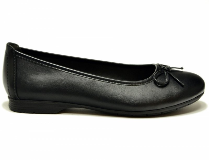 Baleriny damskie 38 JANA 22163 czarne półbuty balerinki